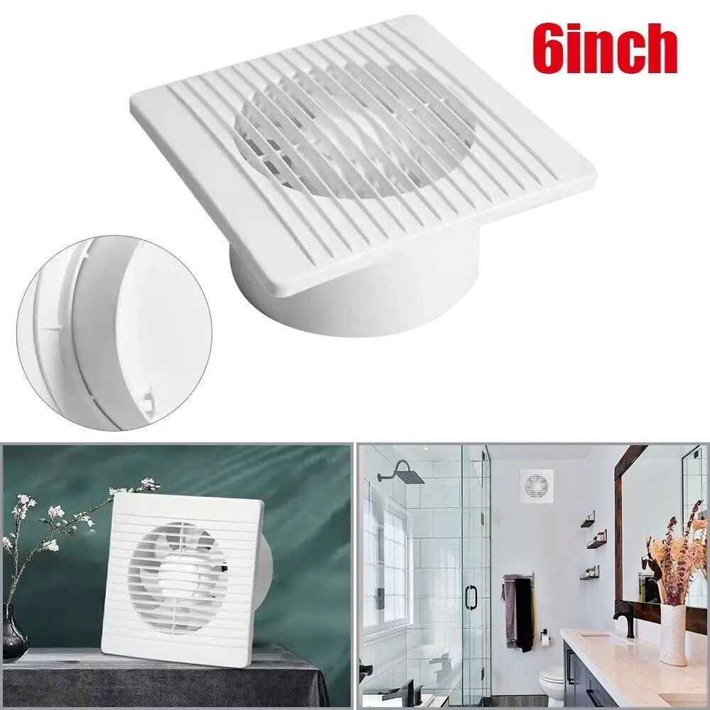 150MM 6 inch Extractor Fan for Kitchen Bathroom Toilet Indoor White Standard