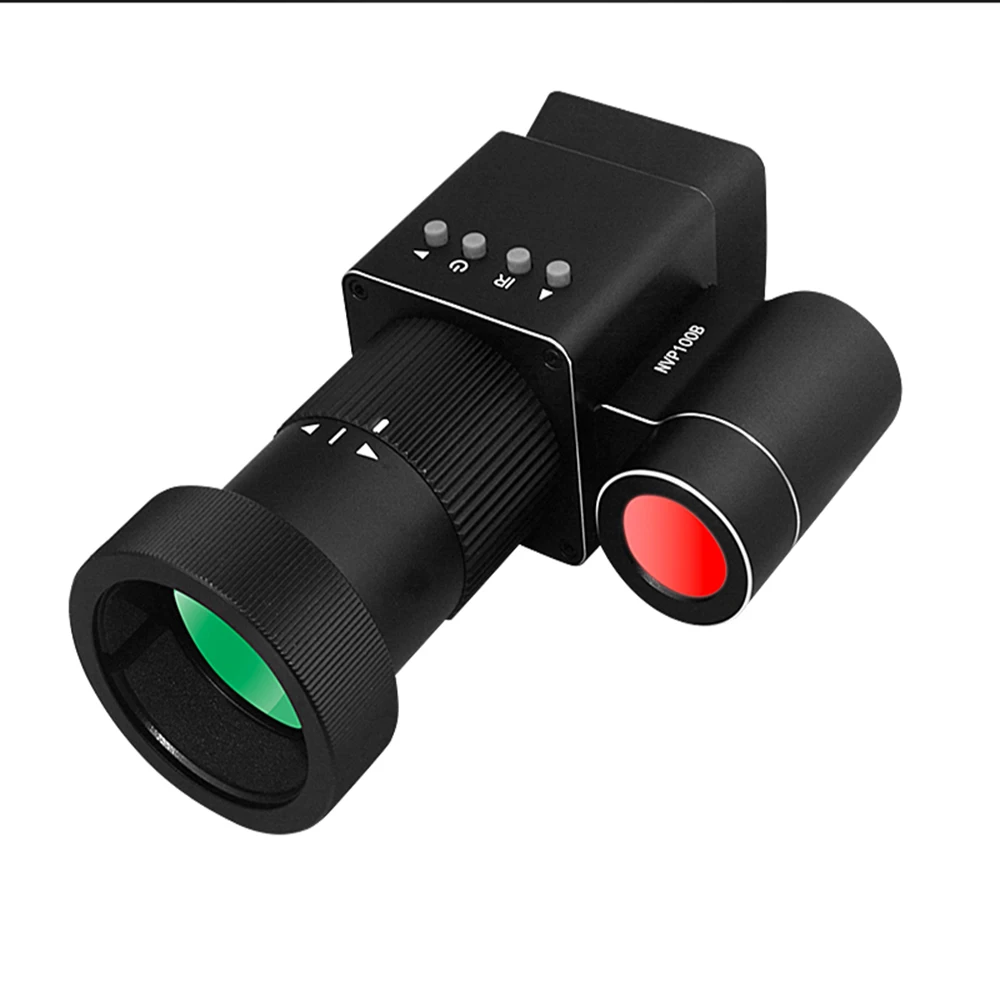 Ponbos NVP100B HD 1080P 200M Full Dark Infrared Night Vision Telescope Monoculars Support Sight of 40mm~46mm for Hunting Camping