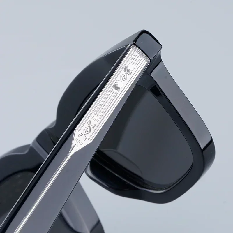 Ins Leclair موضة Cateye خلات النظارات الشمسية Uv400 مصمم اليابان العلامة التجارية سميكة خلات النظارات الكلاسيكية خمر مع حافظة