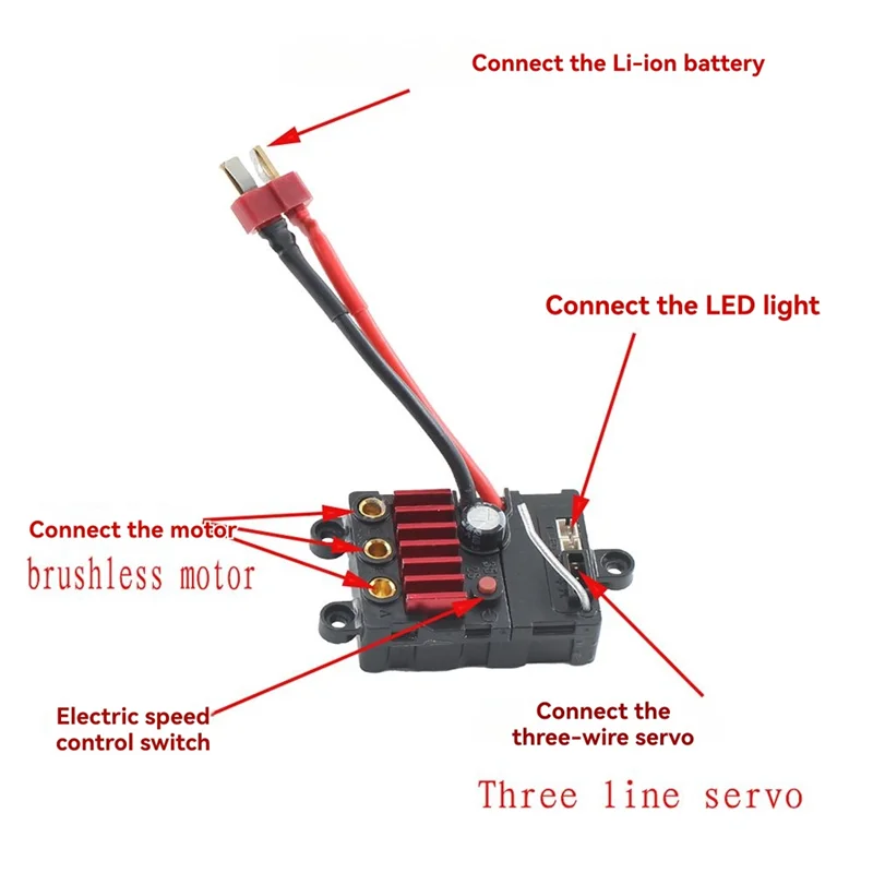 

B05C-For SCY 16101PRO 16102PRO 16103PRO Compatible Remote Control Transmitter Brushless ESC For SCY Series RC Cars
