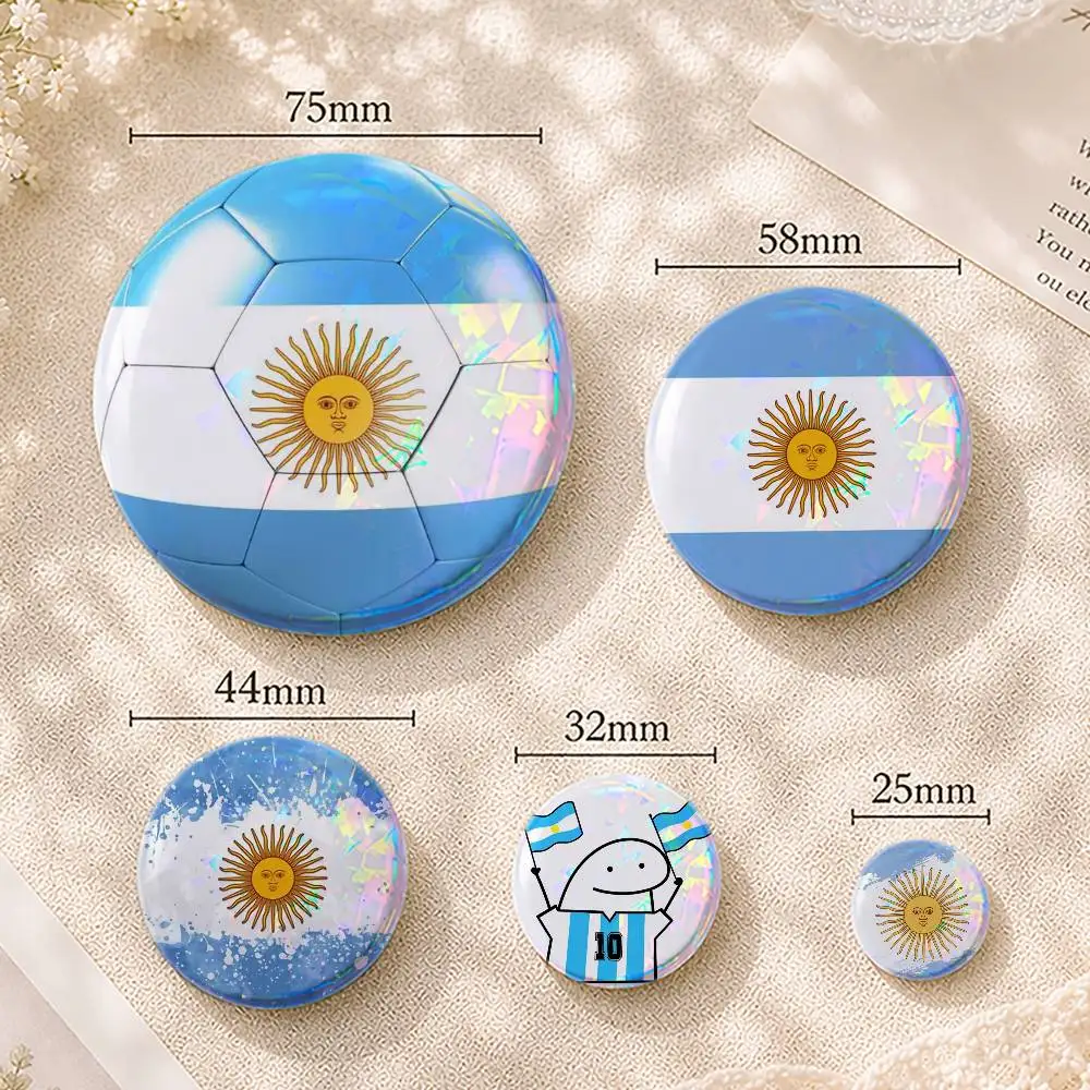 

A-Argentina F-Flag Custom Printed Tinplate Pins Personalized Lapel Badge Gifts