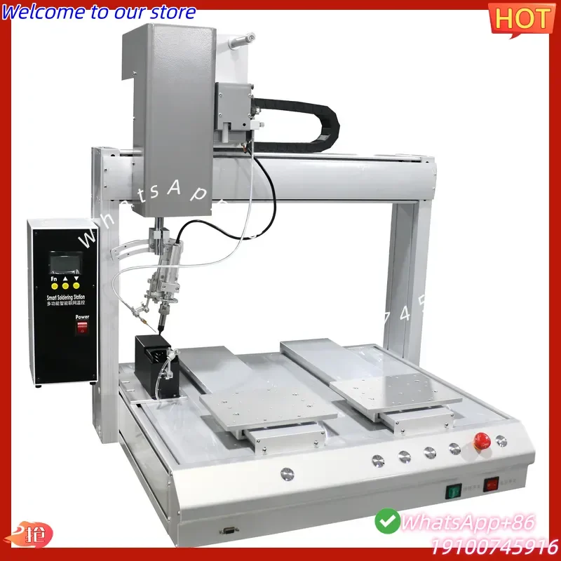 2026 5331R Single-Head Dual-Station Auto Soldering Machine - PCB Assembly & LED Wire Bonding with Precision Temperature