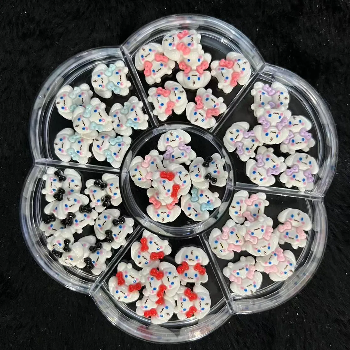 Sanrioed Cartoon Nail Jewelry Charms Kit Kawaii Kuromi Nail Rhinestone Gems for Manicure DIY Crafts