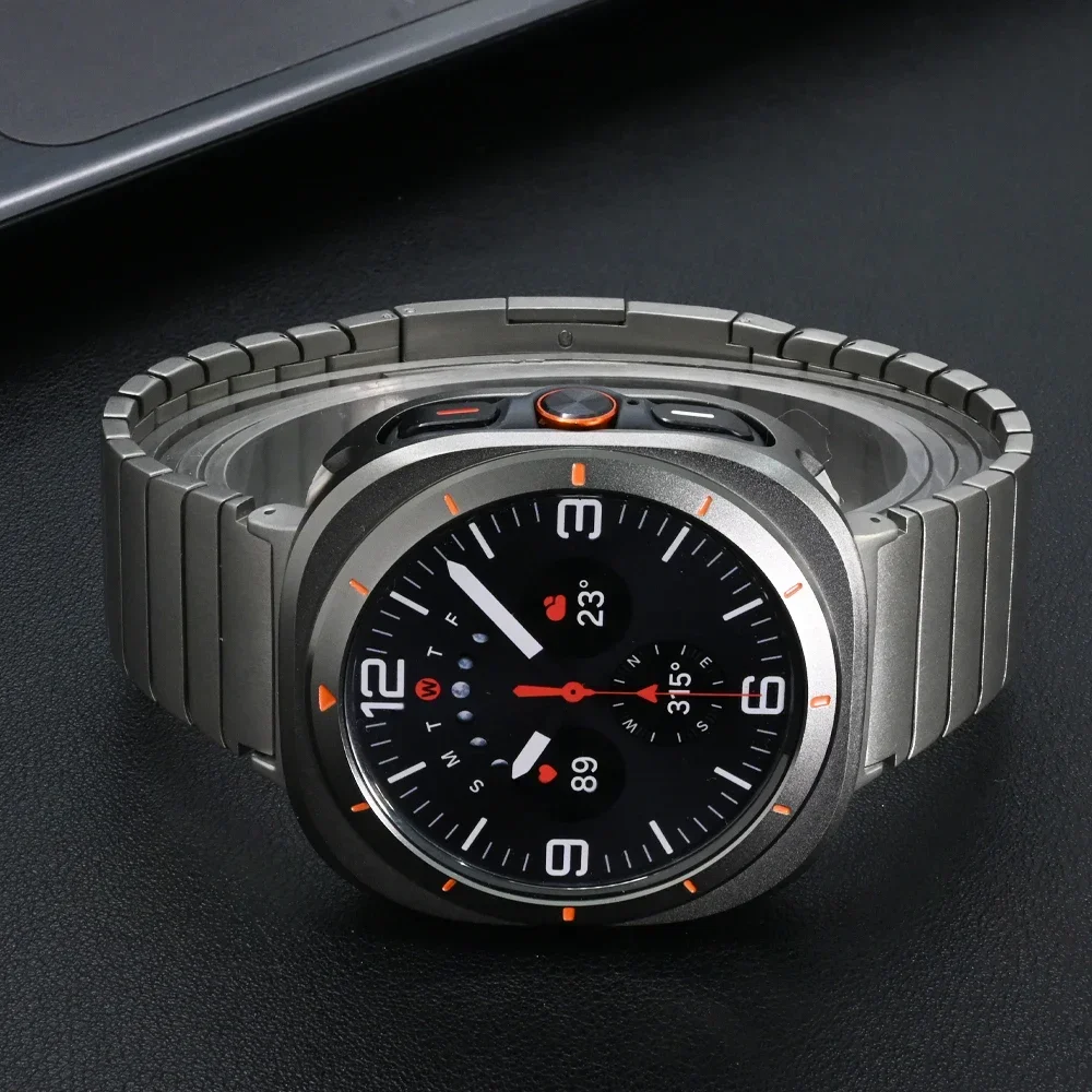 

Stainless Steel Strap for Samsung Galaxy Watch 7 Ultra 47mm Band+Case for Samsung Galaxy 7 Ultra 47mm Quick Fit Bracelet Correa