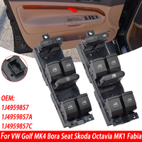 Window Master Switch Button Console For Volkswagen Golf Jetta Bora Passat B5 Seat Leon Toledo MK4 Skoda Octavia MK1 Fabia Toledo