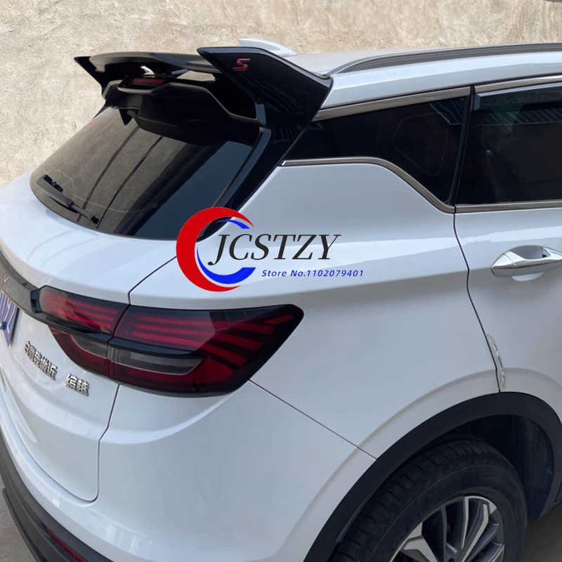 Sport Style Top Wing Spoiler Auto Accessories For Geely COOLRAY 2019-2022 X50 Body Kit Tail Wing with S Mark