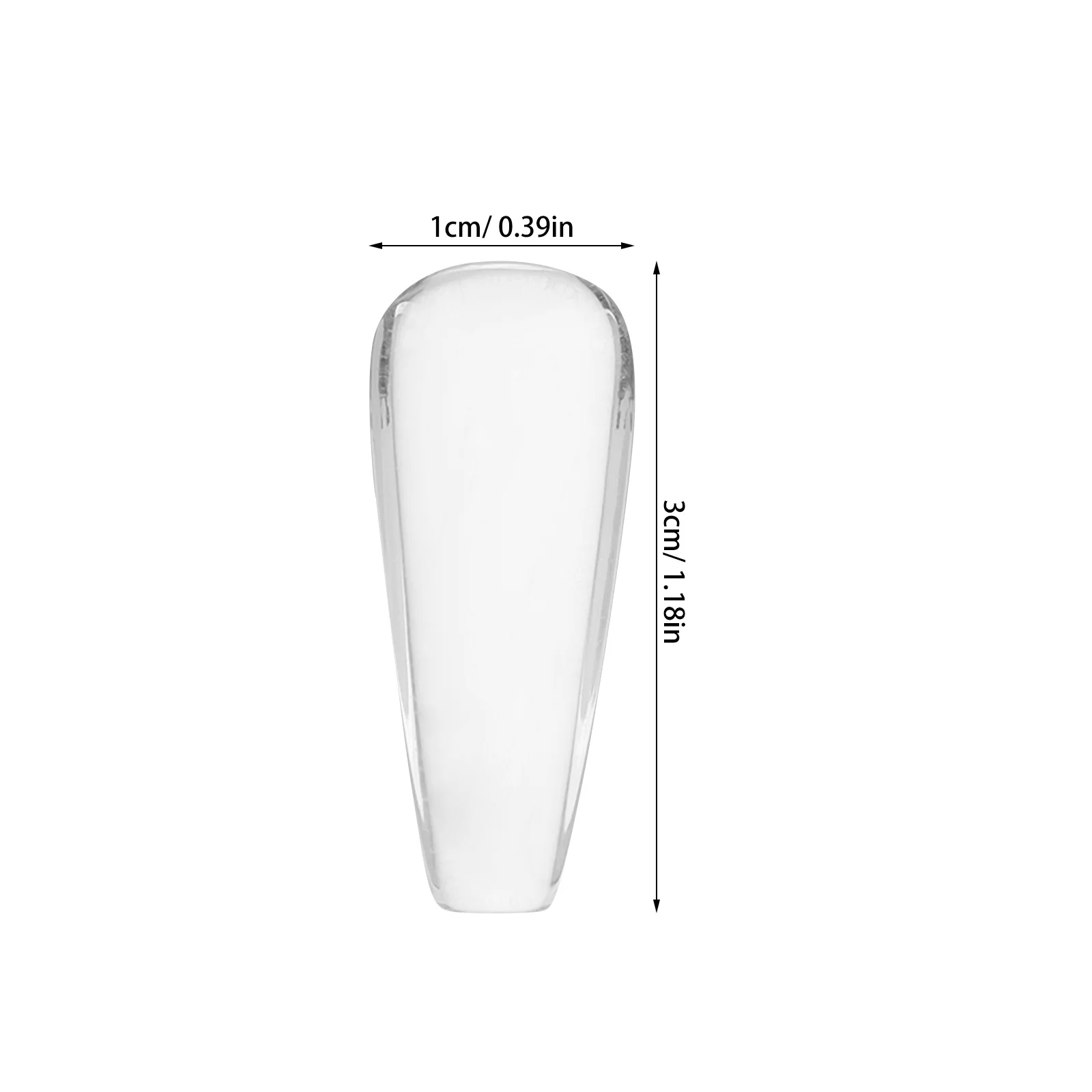 20 Stück trapezförmiger Nagellack-Ausstellungsständer, eleganter Farborganisator für den persönlichen Gebrauch im Salon, langes Design, langlebiges Glas