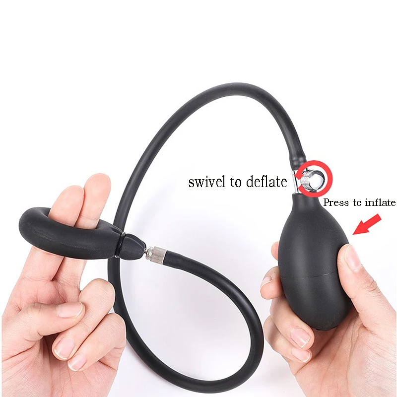 Sex Penis Inflate Cock Ring Silicone Sex Product for Men Foreskin Ring Protection Rings Penis Sleeve Delay Lock Rings Sex Shop