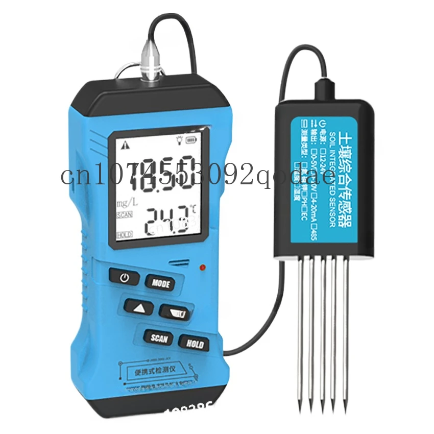 7 in 1 Rapid Soil Tester Meter Nitrogen Phosphorus Potassium N P K PH Humidity Moisture Nutrient Conductivity Tester EC Meter