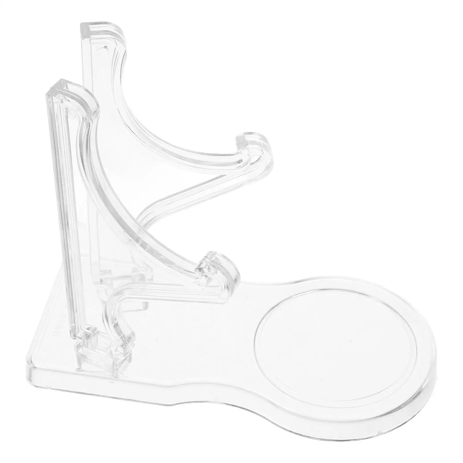 

Transparent Cup Saucer Display Stand Clear Acrylic Tea Cups Holder Kitchen Utensils Plate Stand European Style