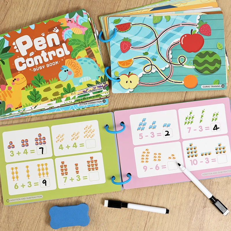 Livre d'activités réutilisable - Kids Education Alphabet Numbers avis et prix