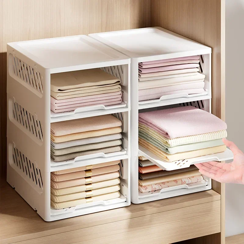 Wardrobe Drawer Type Layered Household Storage Bedroom Clothes Storage Rack Organizing Box Multi-functional Drawer Type Storage