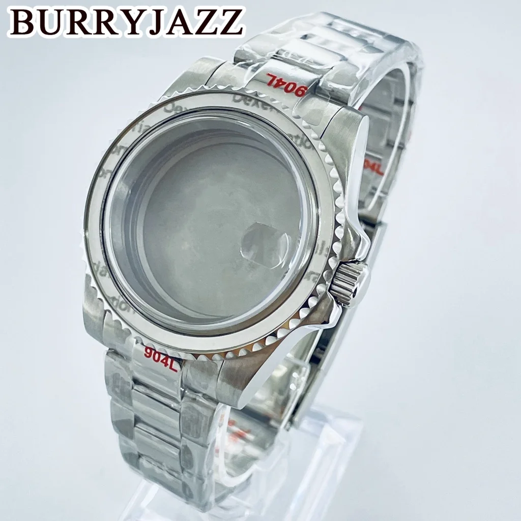 

BURRYJAZZ 40mm NH35 NH36 NH34 NH38 NH70 NH72 ETA2824 PT5000 Watch Case Sapphire Crystal Stainless Steel Waterproof