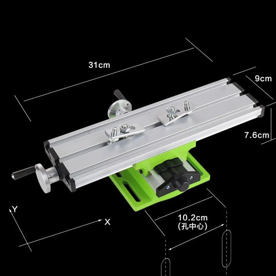 Imagem -04 - Precisão Miniatura Mini Multifunções Mesa Banco Vise Broca Fresadora Cross Assisted Posicionamento Ferramenta 1pc