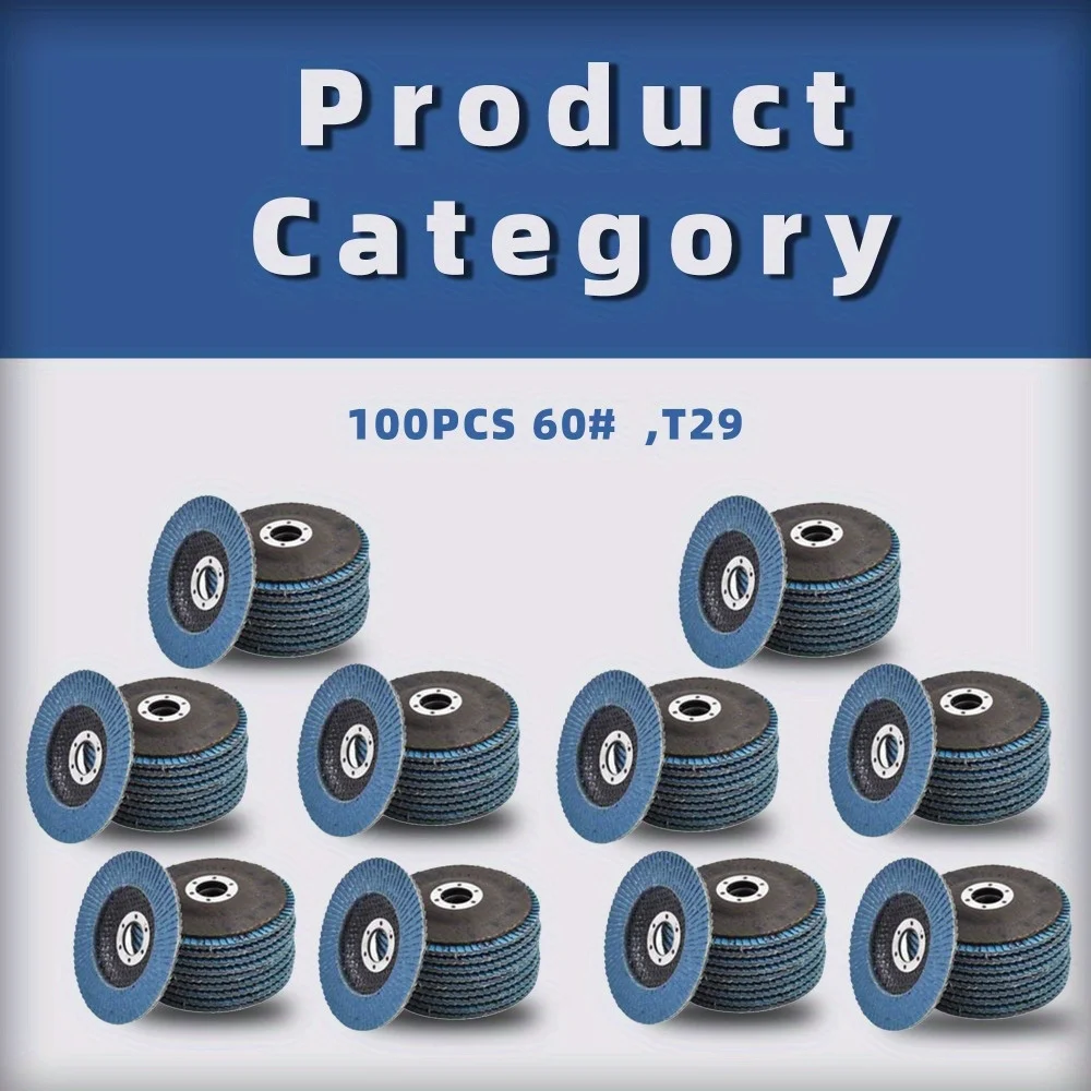 100 قطعة 4.5 بوصة 60 حصى T29 قرص رفرف قسط زركونيا الرملي طحن جديد