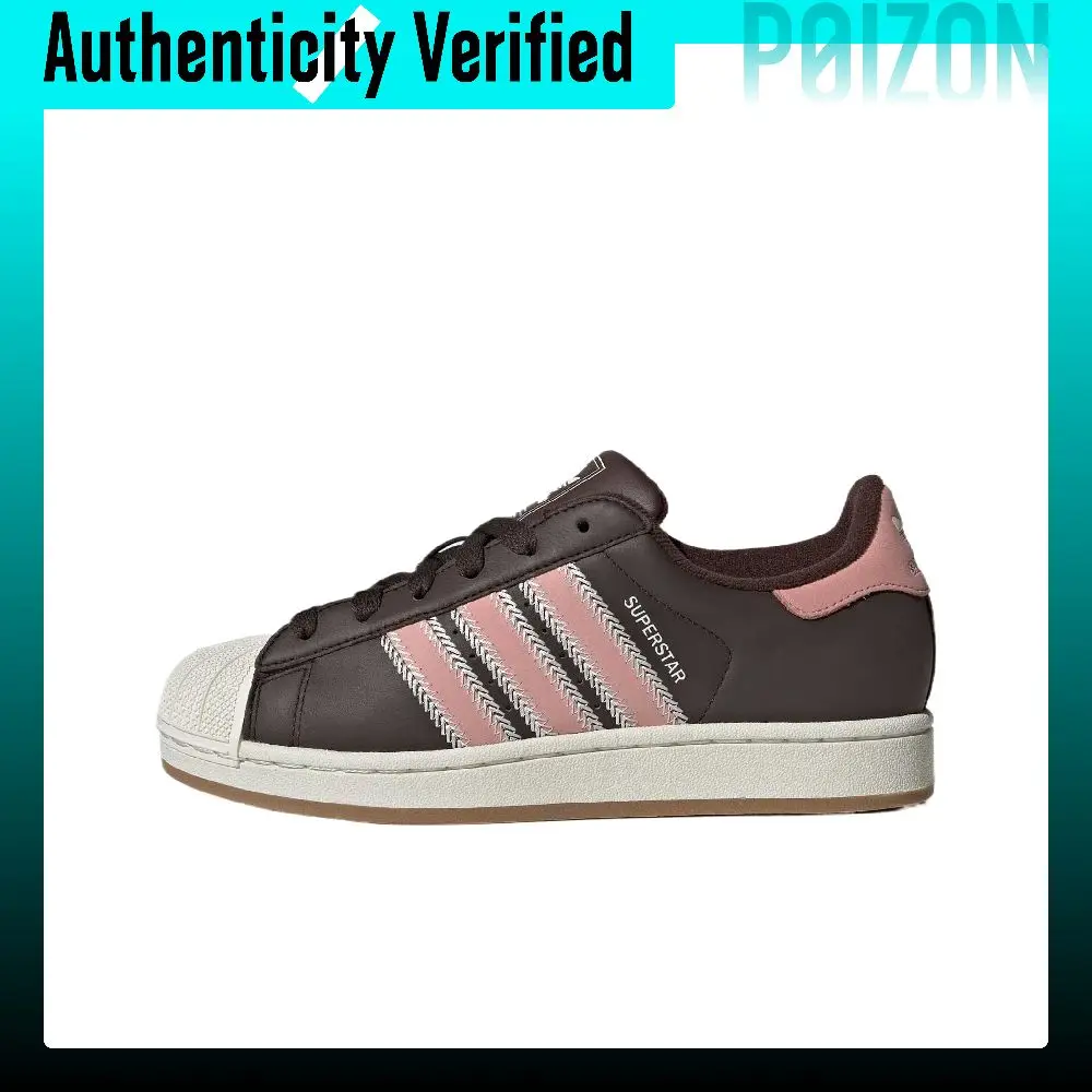 Adidas Originals Superstar 2 Leather Classic And Versatile Skateboard Shoes Women's JP8167
