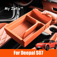 For Changan Deepal S07 2025 2026 Car Armest Storage Box ABS Central Control Lower Organizer Tray Car Stowing Tiyding Accessories