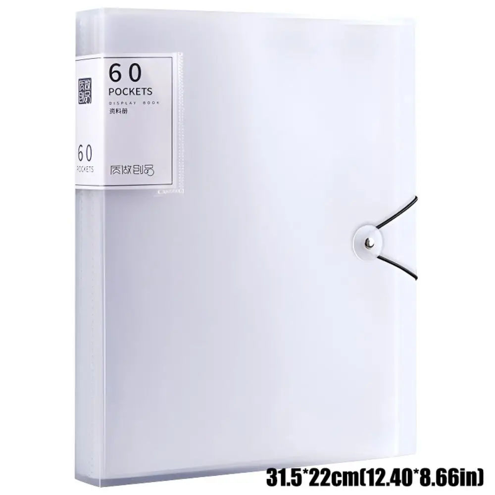 60-pagina's A4-bestandsmap Veelkleurige waterdichte documentopslag Boeken Stofdichte bestandsorganizer met grote capaciteit