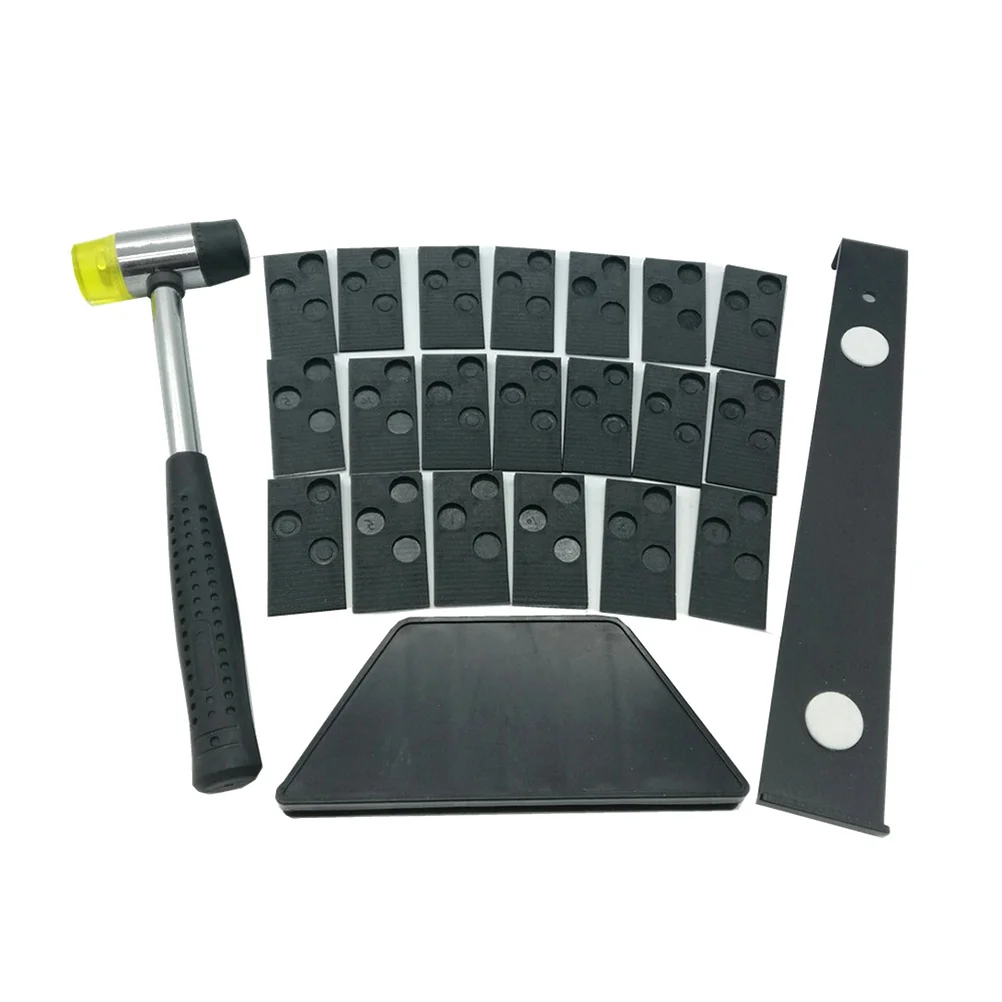 

23pcs Laminate Wood Flooring Installation Kit with 20 Spacers Tapping Block Pull Bar and Mallet floor installation tool