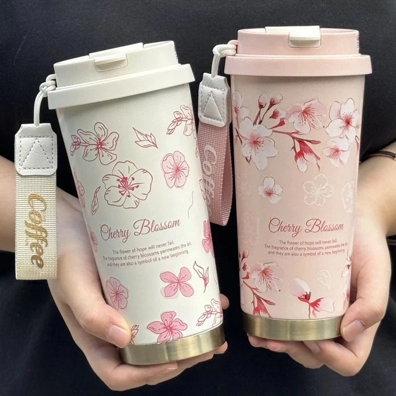 

Stainless Steel Tumbler Vacuum Flasks Insulated Coffee Cups Leakproof Lid Travel Mug for Tea Thermos Cup Thermal Water Bottle