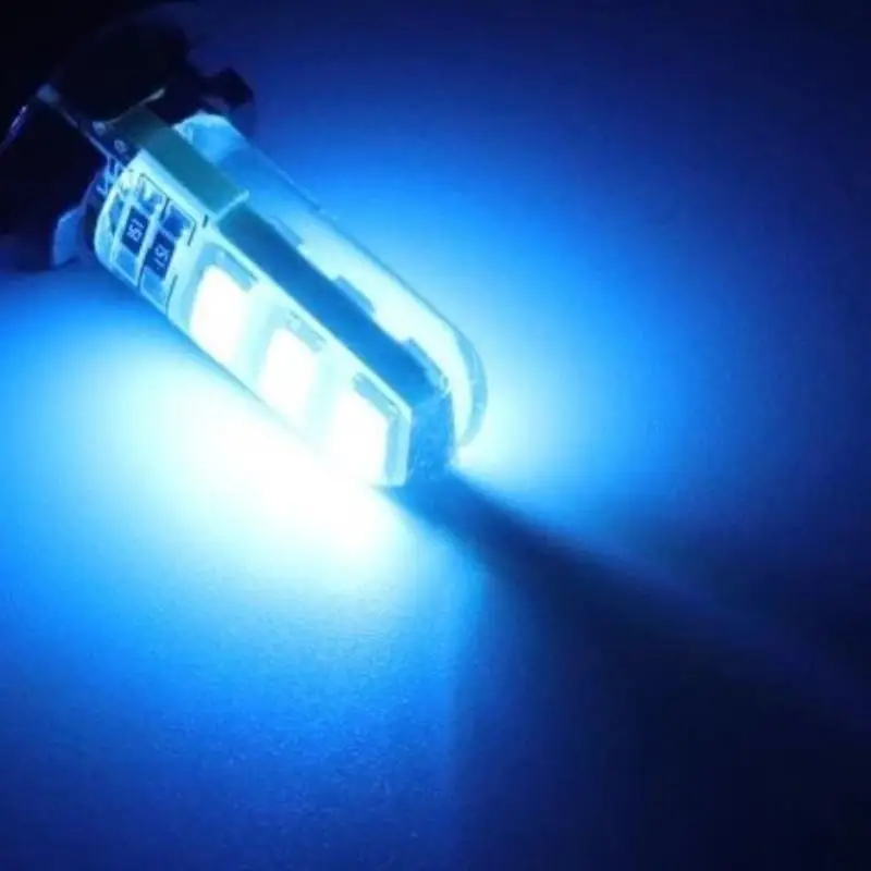 T10 5630 6SMD Strobe LED Car Light Bulbs 10 Pack Easy Install Flashing Signal Lamp for Auto Door Welcome Lights