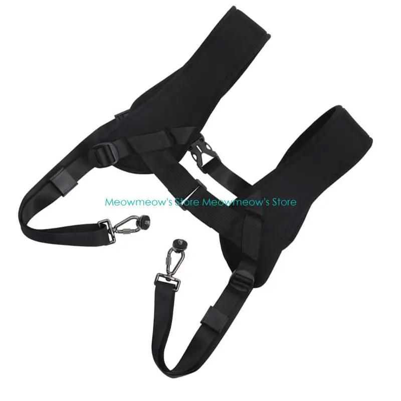 Harnais sangle caméra en nylon w91a avec accès rapide pour transporter 2 caméras