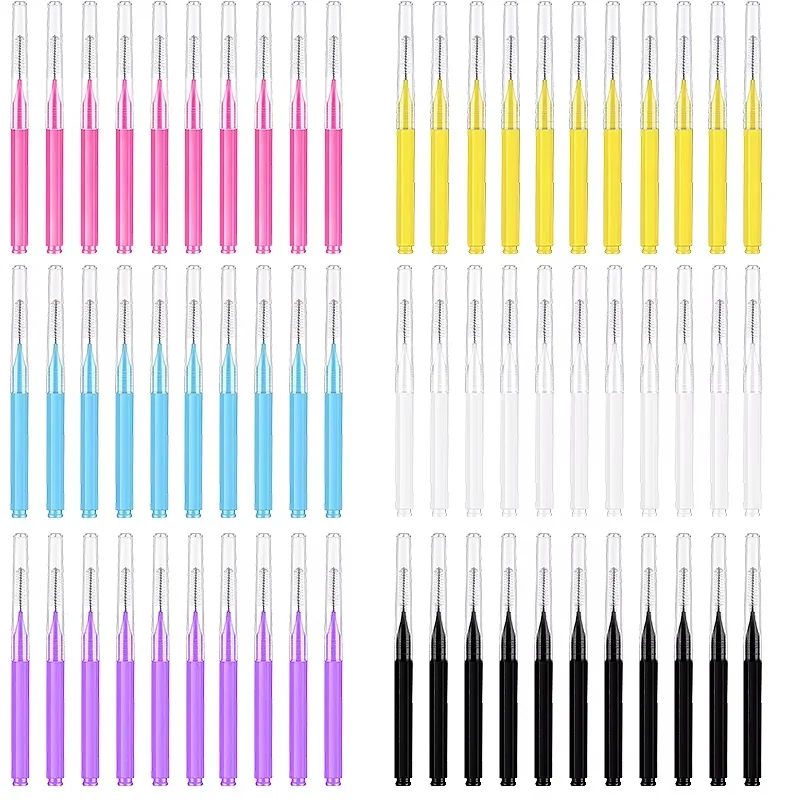 Interdental Brushes 200Pcs Box Straight Teeth Cleaning Orthodontic