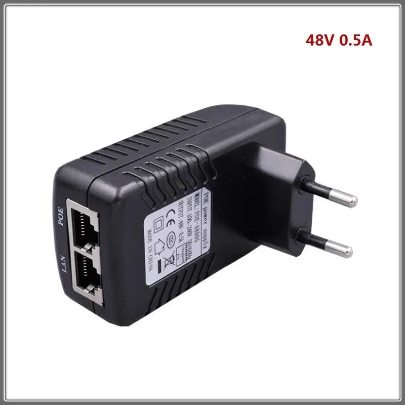 adaptador de alimentacao do ponto de entrada do injetor ethernet 48v pin4 57 8 para o telefone ip da camera do cctv compativel com ieee8023af ap voip 01