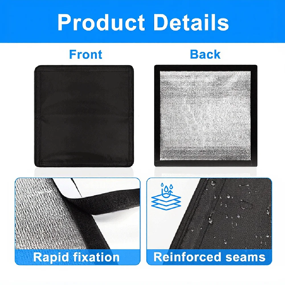 16.3 Inch RV For Skylight Cover Camper Roof Vent Insulator Cover Foldable Shade RV Window Shade Heat Reflection