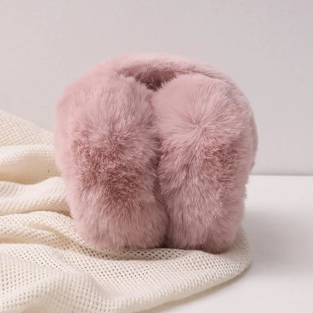 Solid Soft Plush หูอุ่นฤดูหนาว Earmuffs สําหรับผู้หญิงผู้ชายแฟชั่นกลางแจ้ง Earflap หู Muffs ฝาครอบหูหู Muff