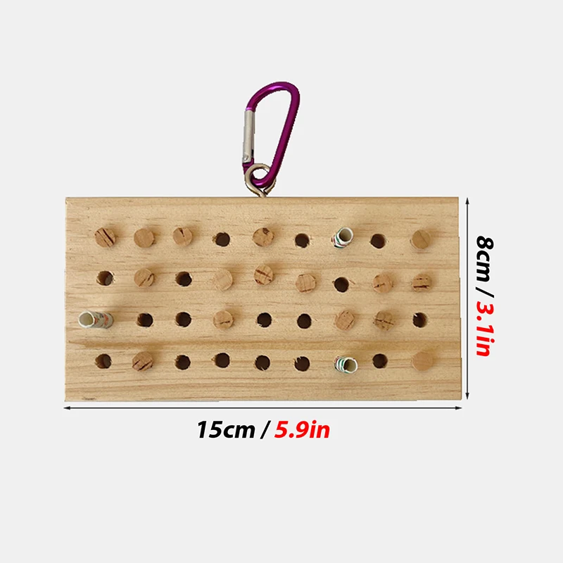 Funny Pet Parrots Grinding Chew Toy Wood Chew Training Supplies Natural Wood Keyboard Molar Toy for Pet Bird Tearing Grinding