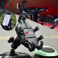 Phone Holder Handlebar Rearview Mirror Mount GPS Clip For NIU GOVE G1 NXT RQI X3 F100 F200 F400 G100 G400/T Scooter Accessories