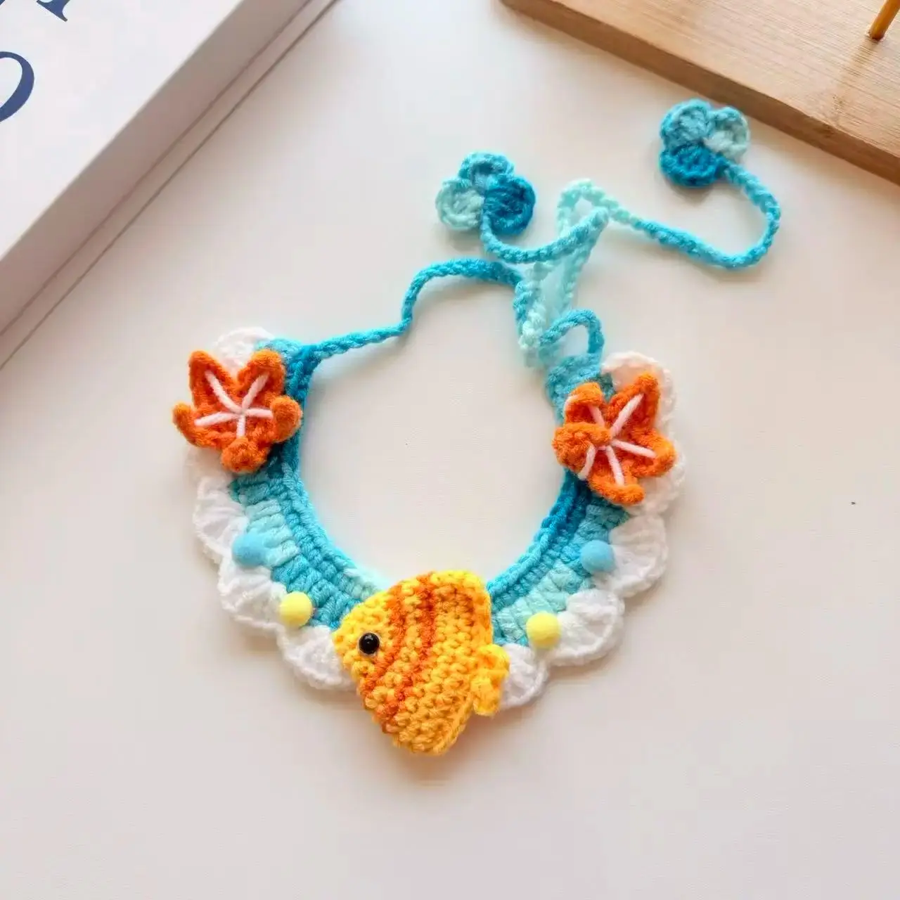 Ручной-вязаный-ошейник-для-домашних-животных-декоративный-ошейник-для-кошек-вязаный-милый-шарф-для-собак-нагрудник-полотенце-для-слюны-украшение-в-виде-кролика