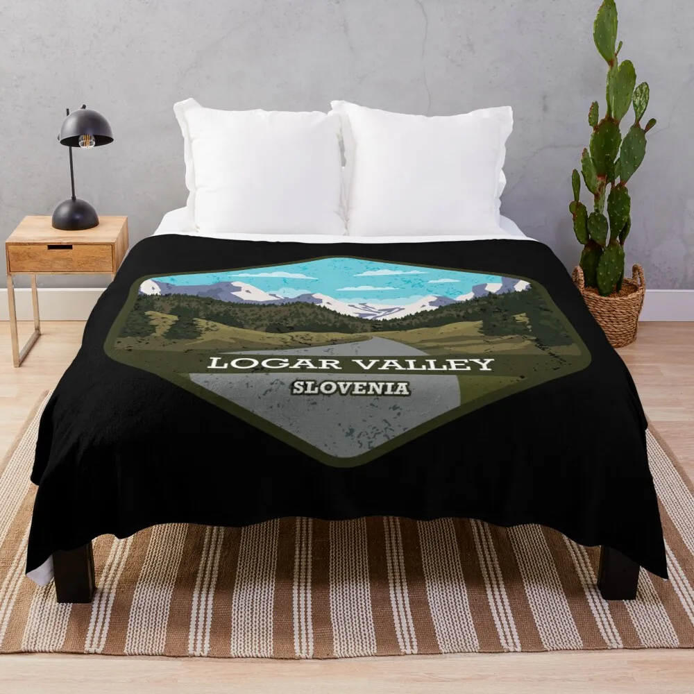 

Logar Valley in Slovenia Throw Blanket For Sofa Thin funny gift Blankets