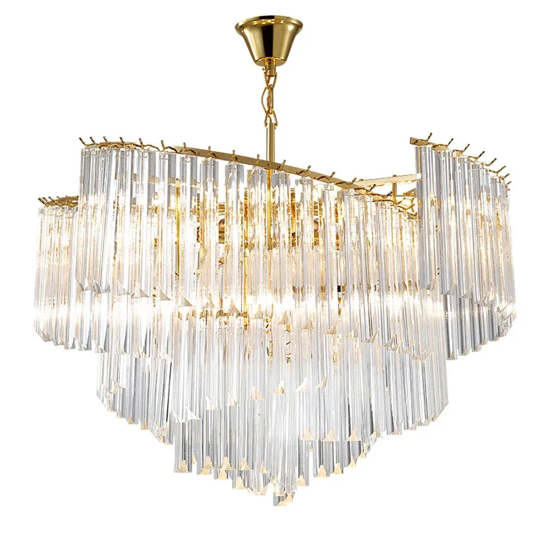 Modern Lustre Crystal Led Chandelier Lighting Living Dining Room Pendant Lamp Home Decor Bedroom Kitchen Hanging Light Luminaire