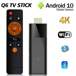 Q6 Mini TV Stick Android 10 Allwinner H313 Quad Core 2GB 16GB BT 4K HDR10+ WIFI H.265 Smart TV Box 1G8G / 2G8G Odtwarzacz multimedialny