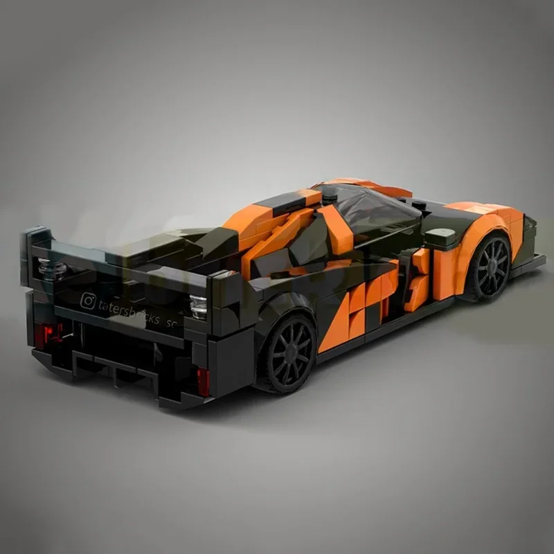 ตัวต่อ MOC McLarenesd LMDh ไฮเปอร์คาร์ 312 ชิ้น ชุดตัวต่อโมเดลเมือง ของเล่นตัวต่อสถาปัตยกรรม DIY ของขวัญคริสต์มาส ของขวัญวันเกิด เสริมสร้างความคิดสร้างสรรค์และการเรียนรู้