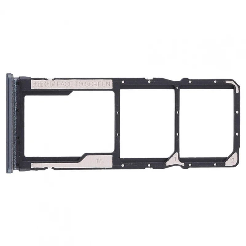 SIM tray for XIAOMI REDMI NOTE 9S adapter SD card replacement gray # Xiaomi Redmi Note 9S (M2003J6A1G)