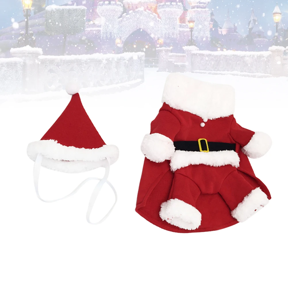 

Pet Christmas Dress Costumes Clothes Shirts Transformation Outfit Dog Vest Xmas