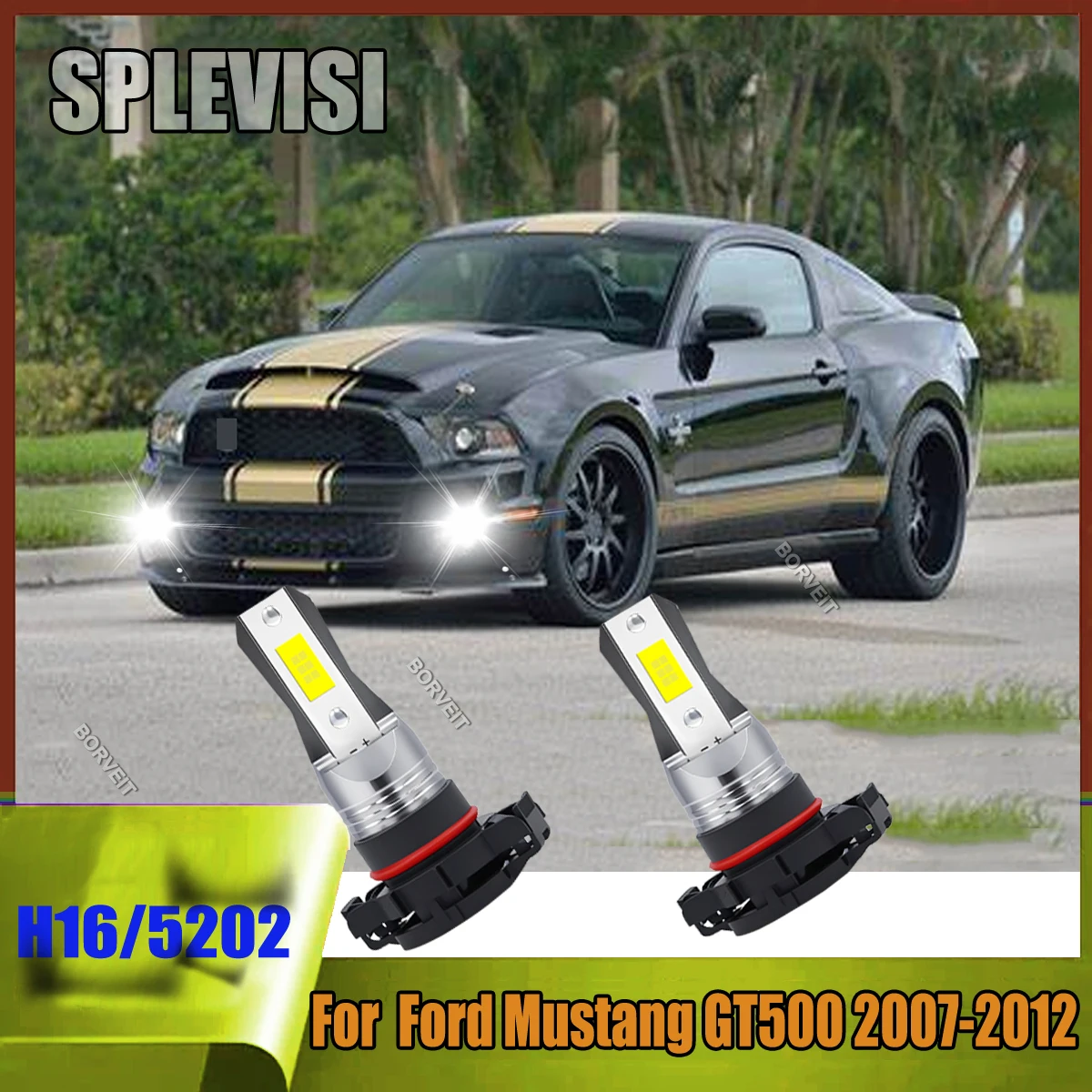 

Professional H16/5202 CSP Fog Light Pro Kit Wireless Design 6000K White For Ford Mustang GT500 2007 2008 2009 2010 2011 2012
