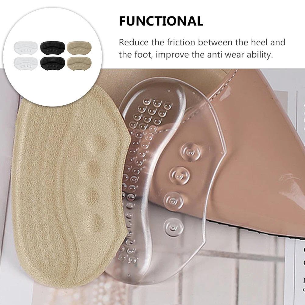 

Breathable Non-Slip Heel Pads Anti-Wear Anti-Drop Heel Liners For Women Sports Shoes Work High Heels Foot Protector