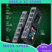 MOVE SPEED 13-in-1 USB C Docking Station - 8K HDMI Adapter for MacBook/Huawei/iPad, 100W PD, Gigabit Ethernet, Touchscreen Cyber