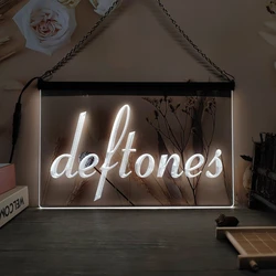 Deftones Punk Muisc Bar Beer 3D Carving LED Neon Sign for Wall Unique Home Decor for Bedroom