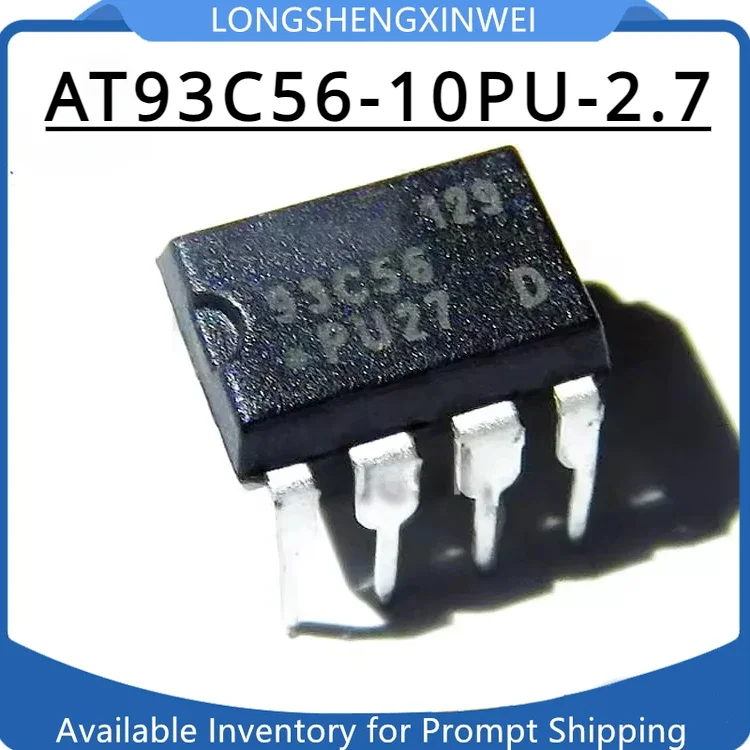 1PCS New Original AT93C56 93C56-10PU-2.7 AT93C56-10PU-2.7 DIP8 Memory Chip IC
