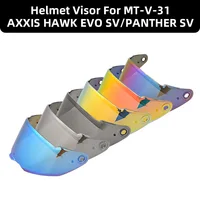 Para MT-V-31 AXXIS HAWK EVO SV PANTHER SV Casco de motocicleta visera escudo lente parabrisas Anti-UV Casco Moto Accesorios