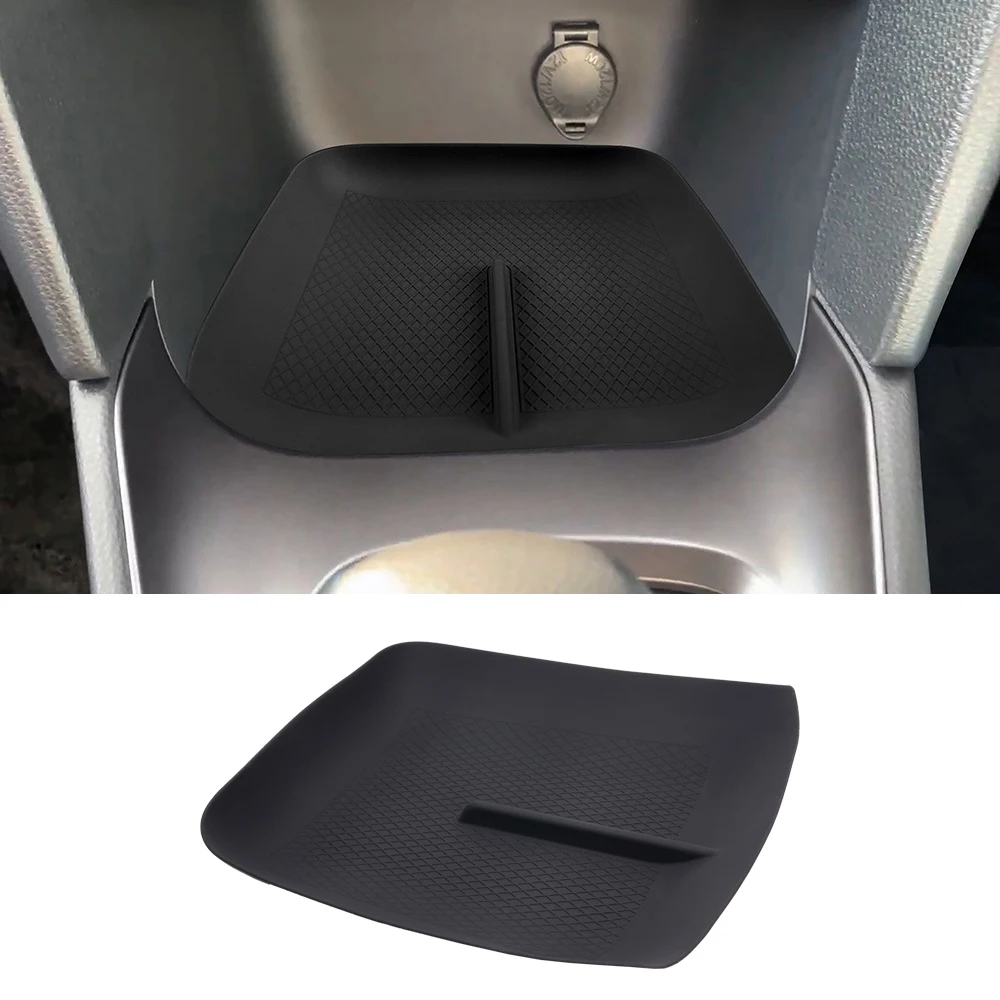 Für Toyota Yaris Cross Silikonmatte – Flexible Konsolenauflage für kabelloses Ladepad, Aufbewahrungsfach unter dem Bildschirm, Getränkehalter – Detail 14
