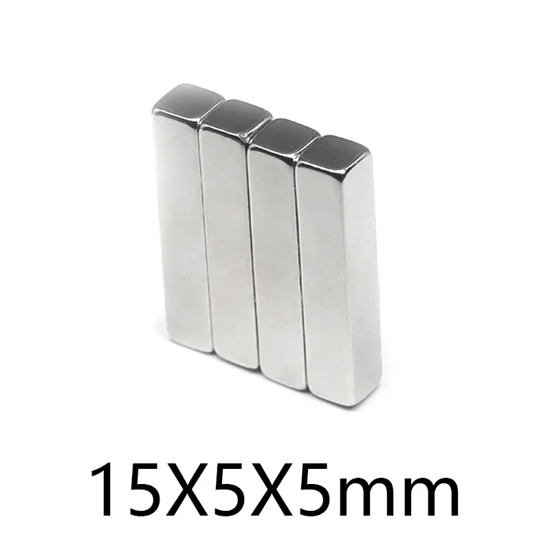 15x5x5 mm Quadrate Rare Earth Neodymium Magnet Sheet 15*5 Block Permanent Magnet Strong 15x5x5mm 15*5*5