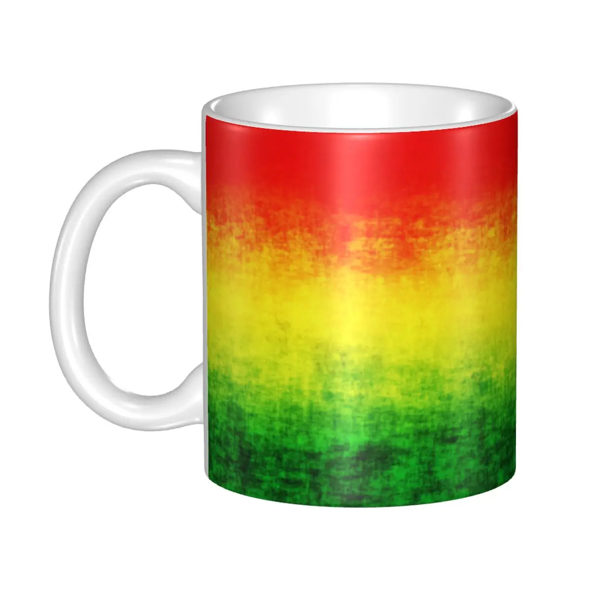 ONE LOVE With Peace Symbol Coffee Mug DIY Personalized Jamaican Reggae Ceramic Milk Tea Mug