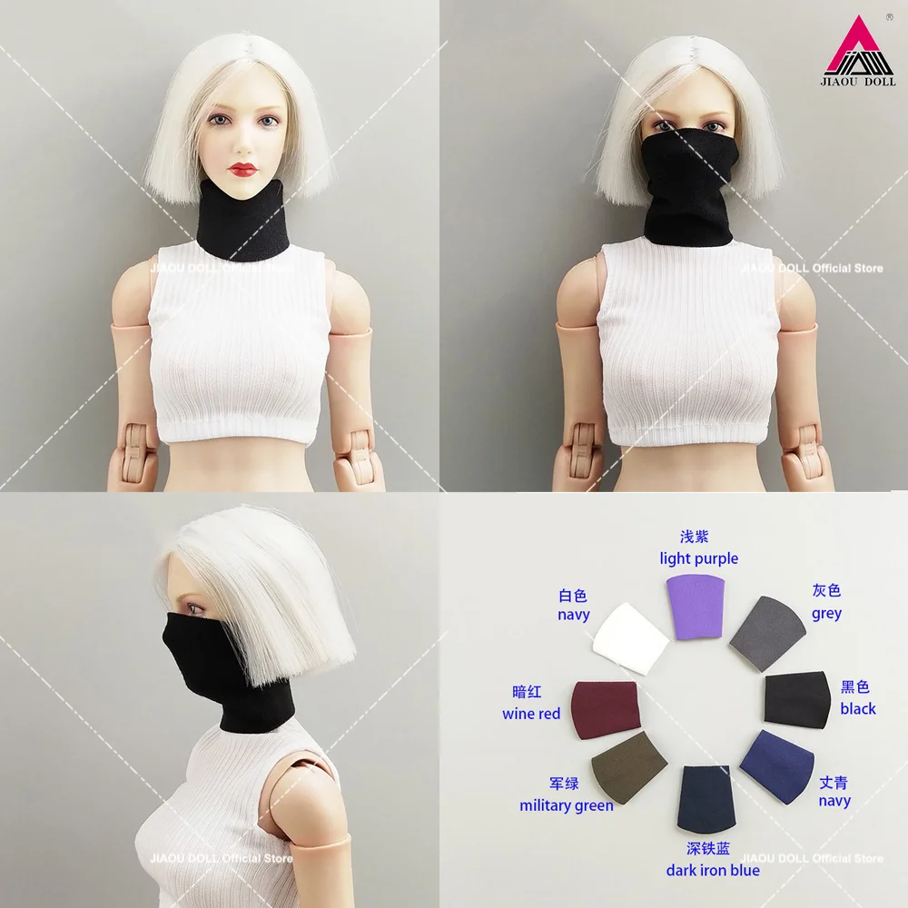 

Multiple Colors 1/6 Scale Face Shield Mask Scarf Clothes Accessory Model Fit 12" BJD Female Soldier Action Figure Body Dolls