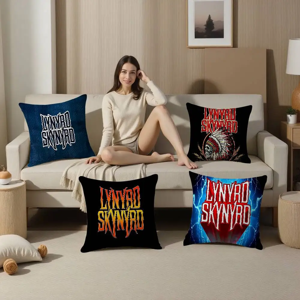 Southern Rock Singer Lynyrd Skynyrd-Band Cushion Cover Decorative Pillow Sofa Home Decor case pillow cases